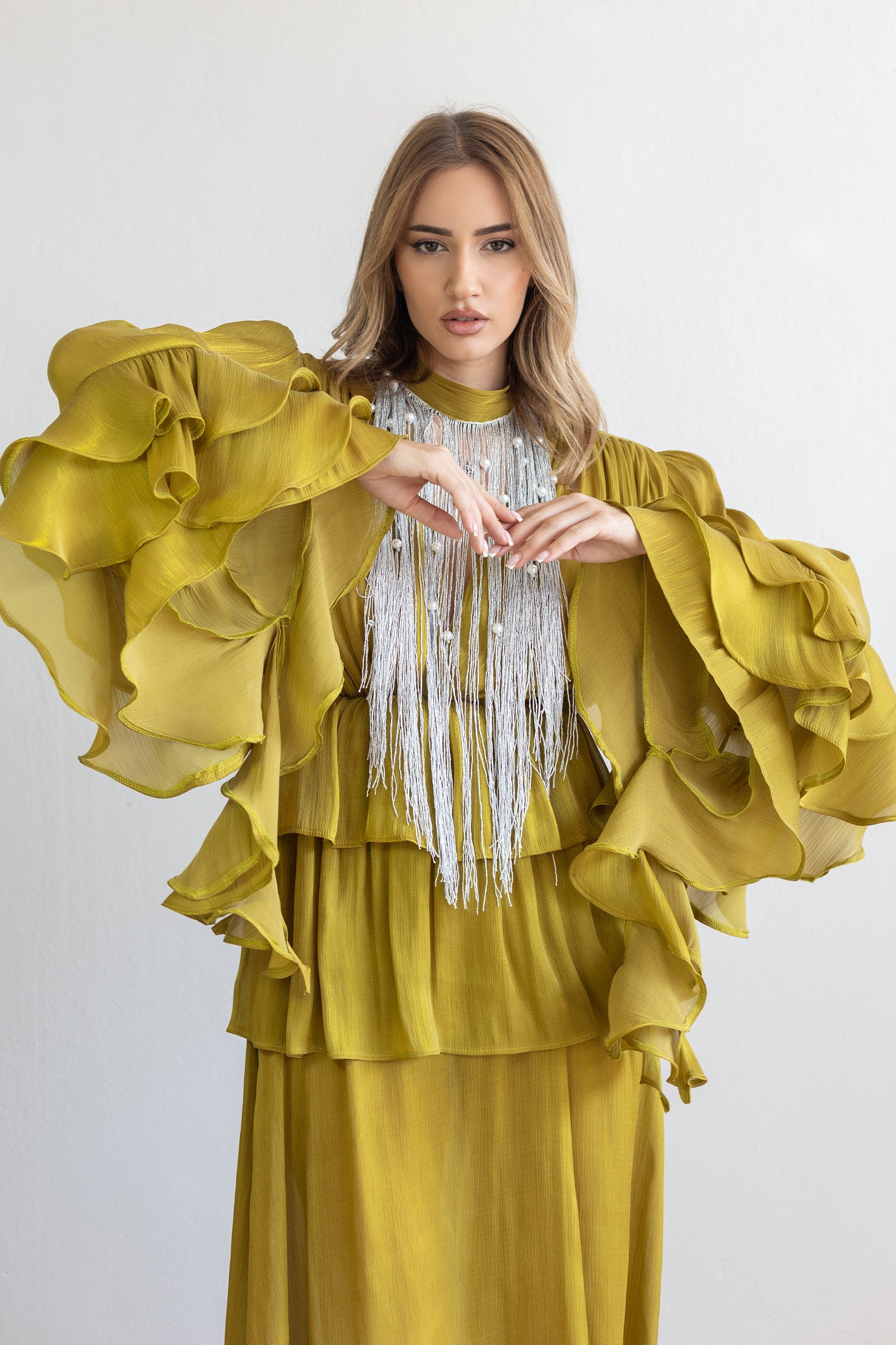 Indra Olive Dress