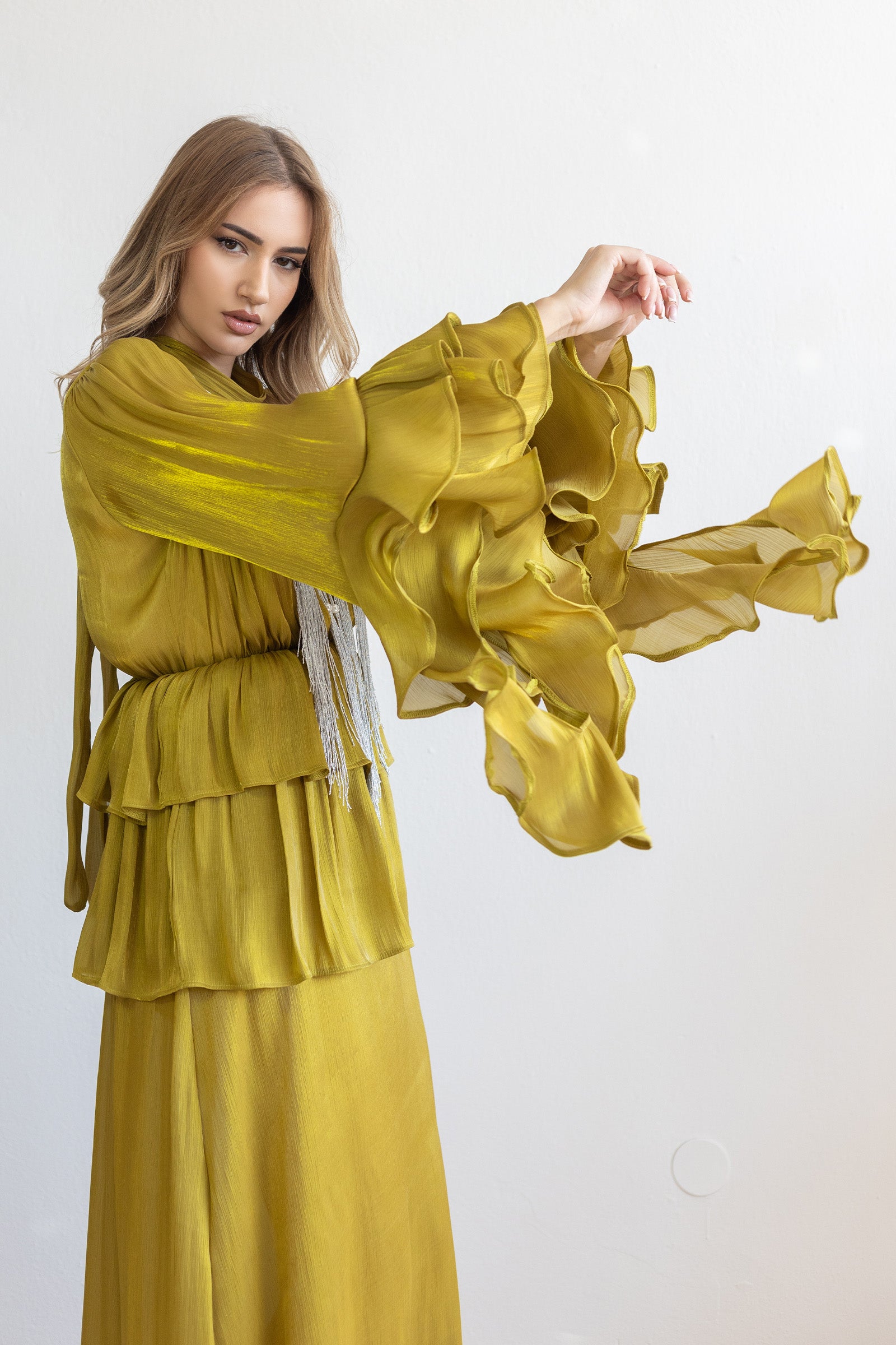 Indra Olive Dress