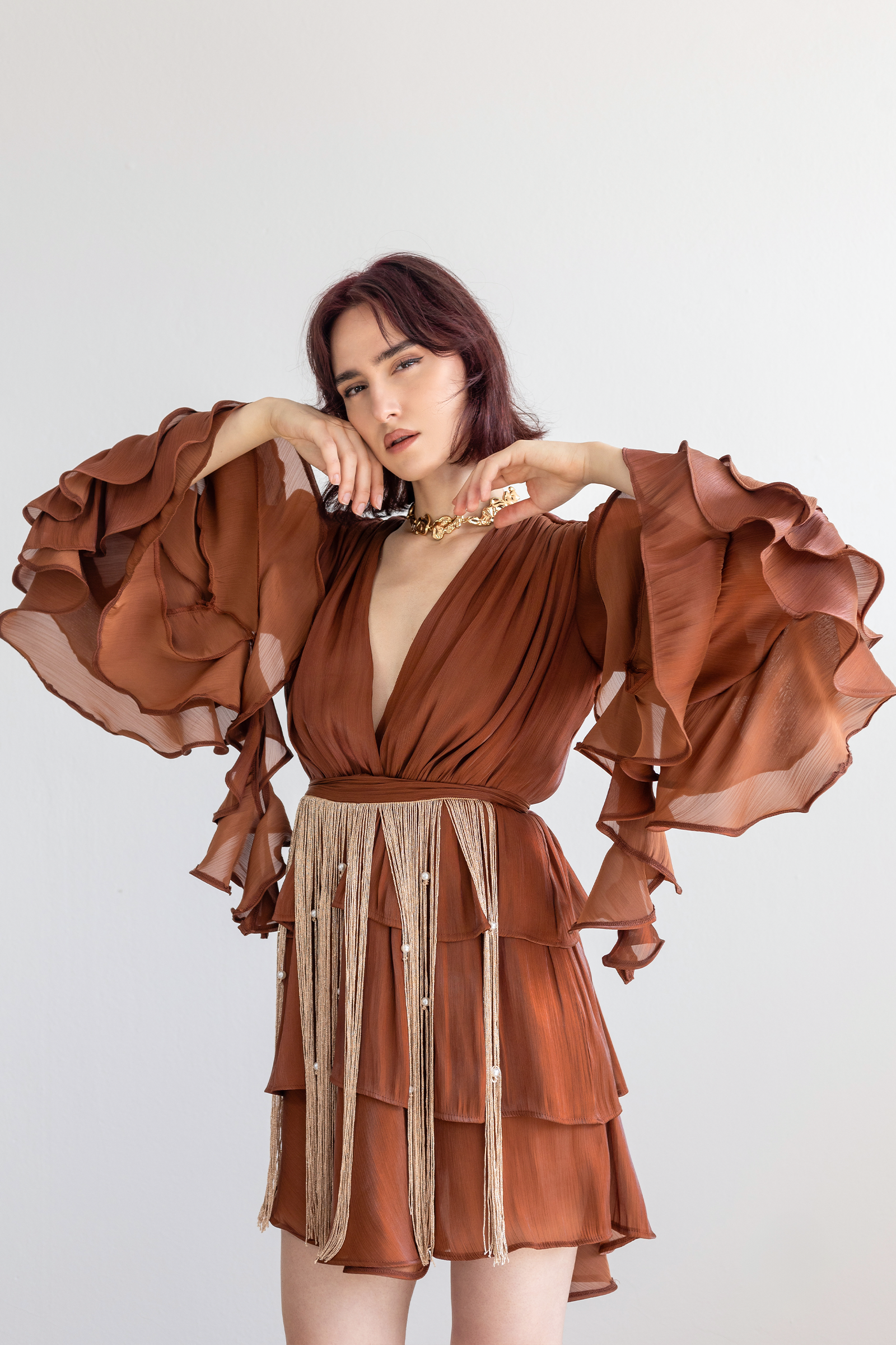 Zena Brown Dress