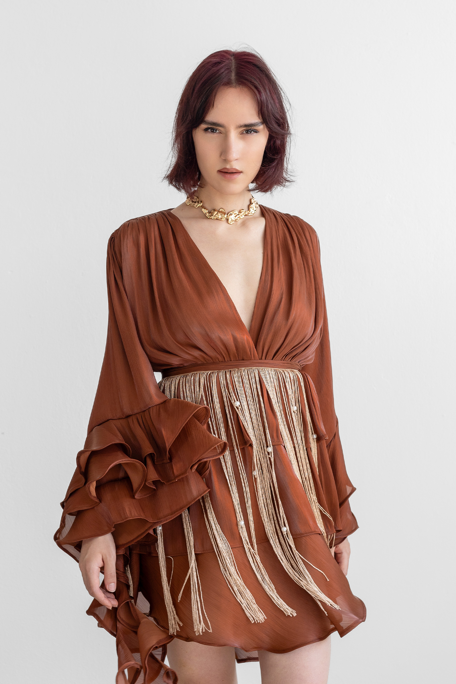Zena Brown Dress