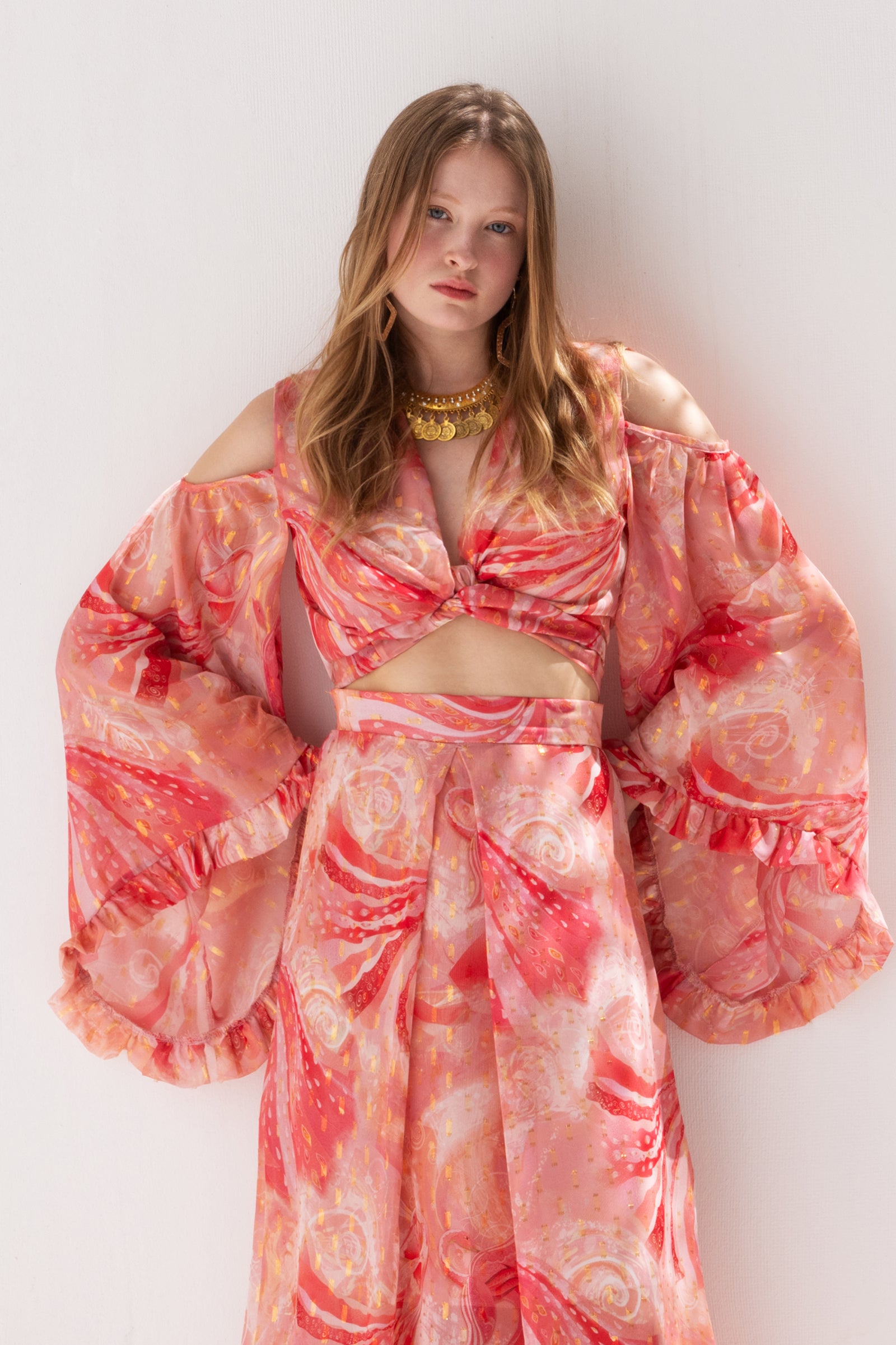 Crop top print