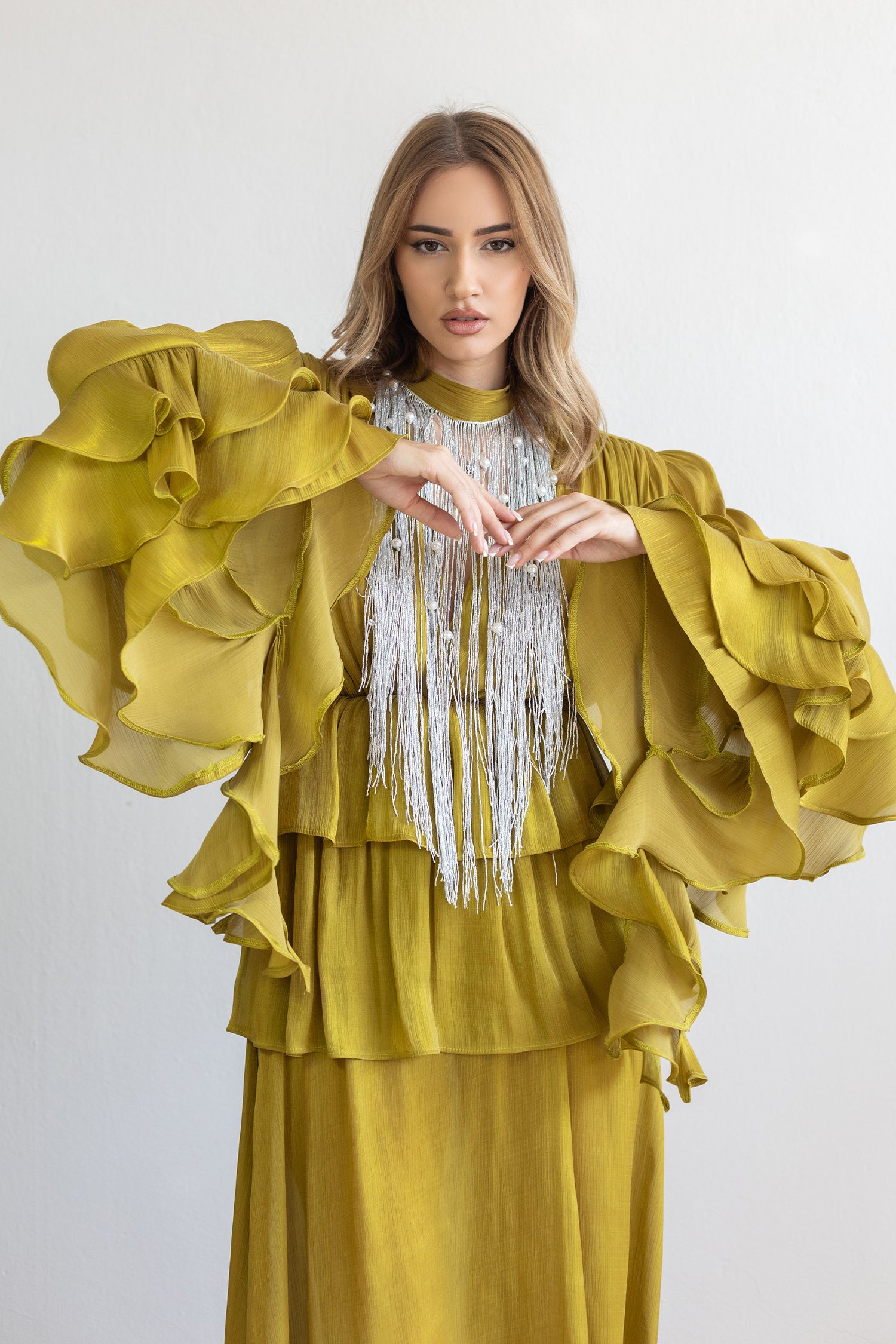 Indra Olive Dress