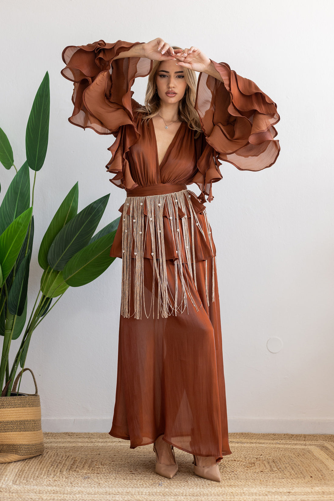 Indra Brown Dress