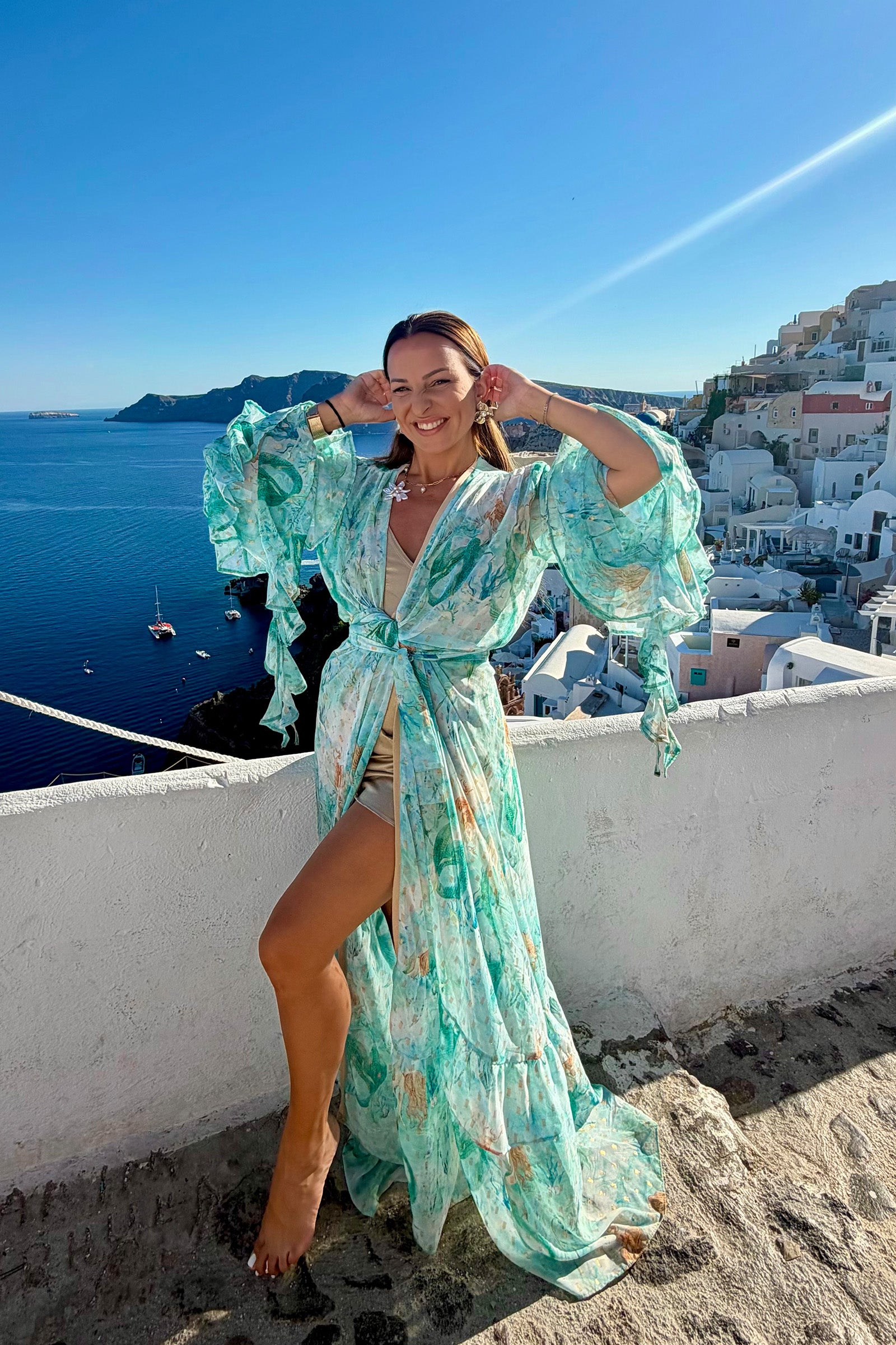 Nerissa Κιμονό μπλε