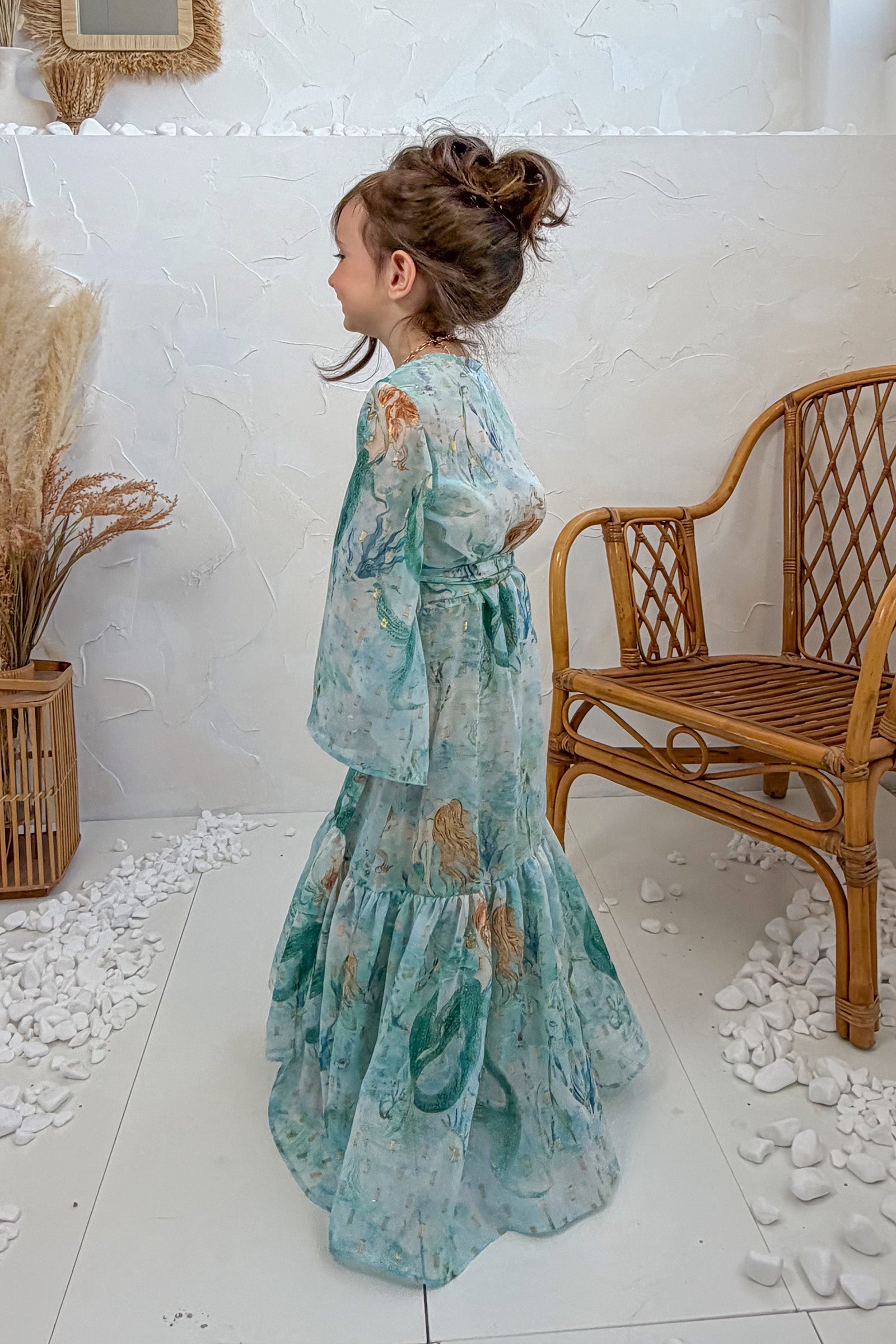 Nerissa Blue Kids Kimono