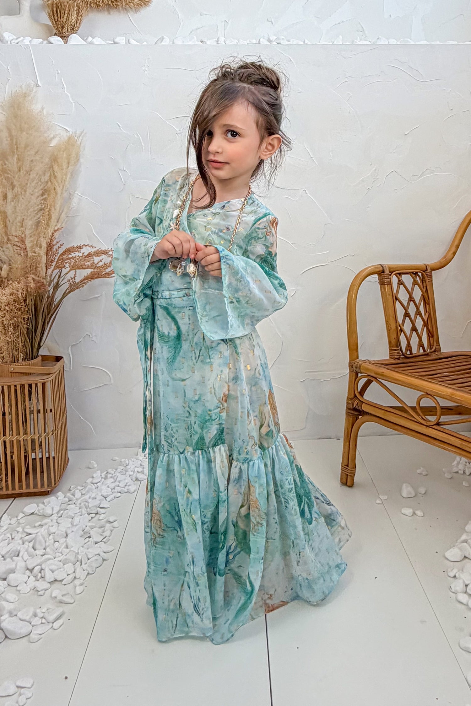 Nerissa Blue Kids Kimono