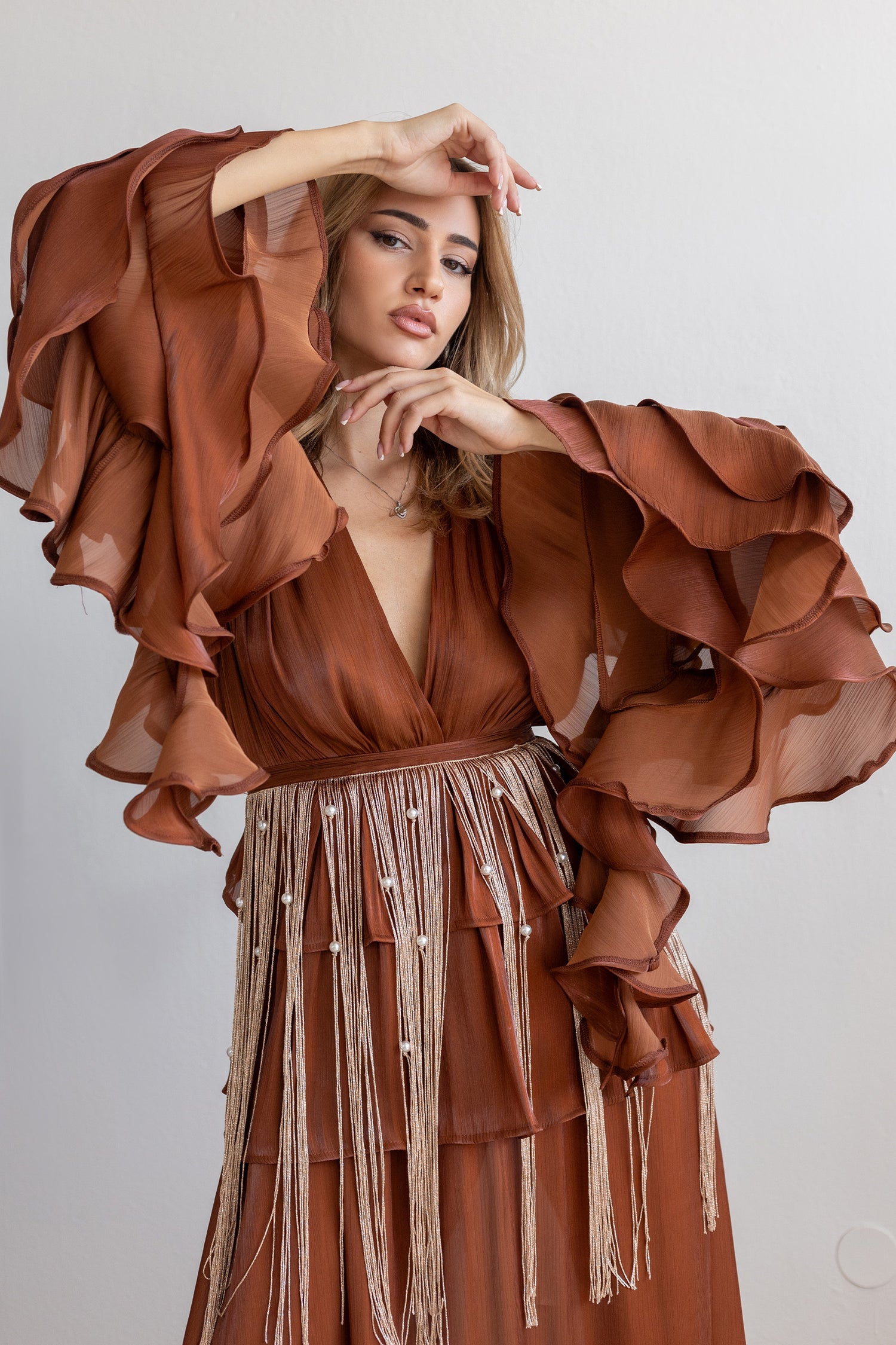 Indra Brown Dress