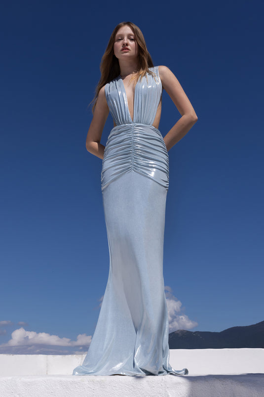 Ivy Dress in Blue – MYA COLLECTION