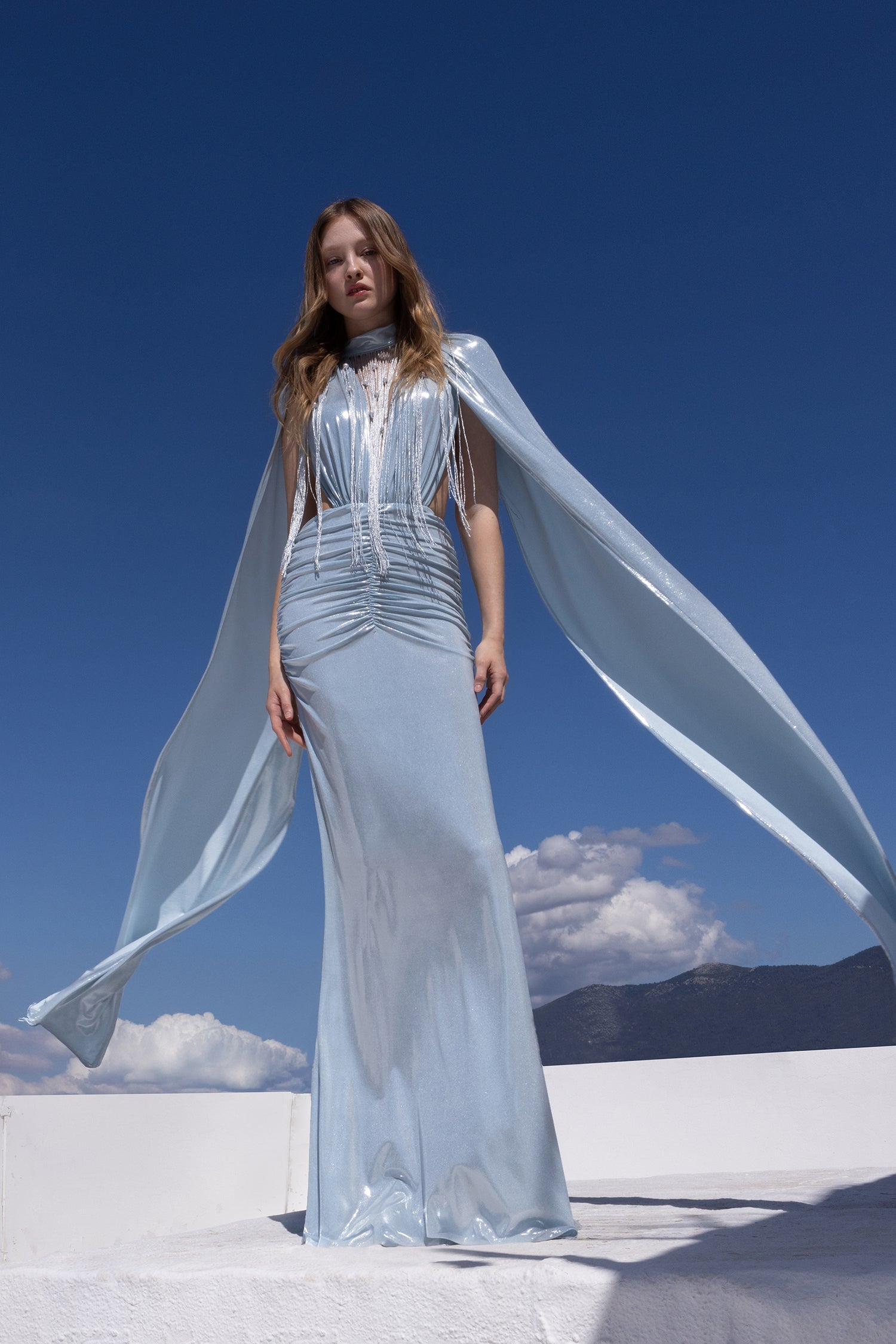 Zinnara Dress in Blue