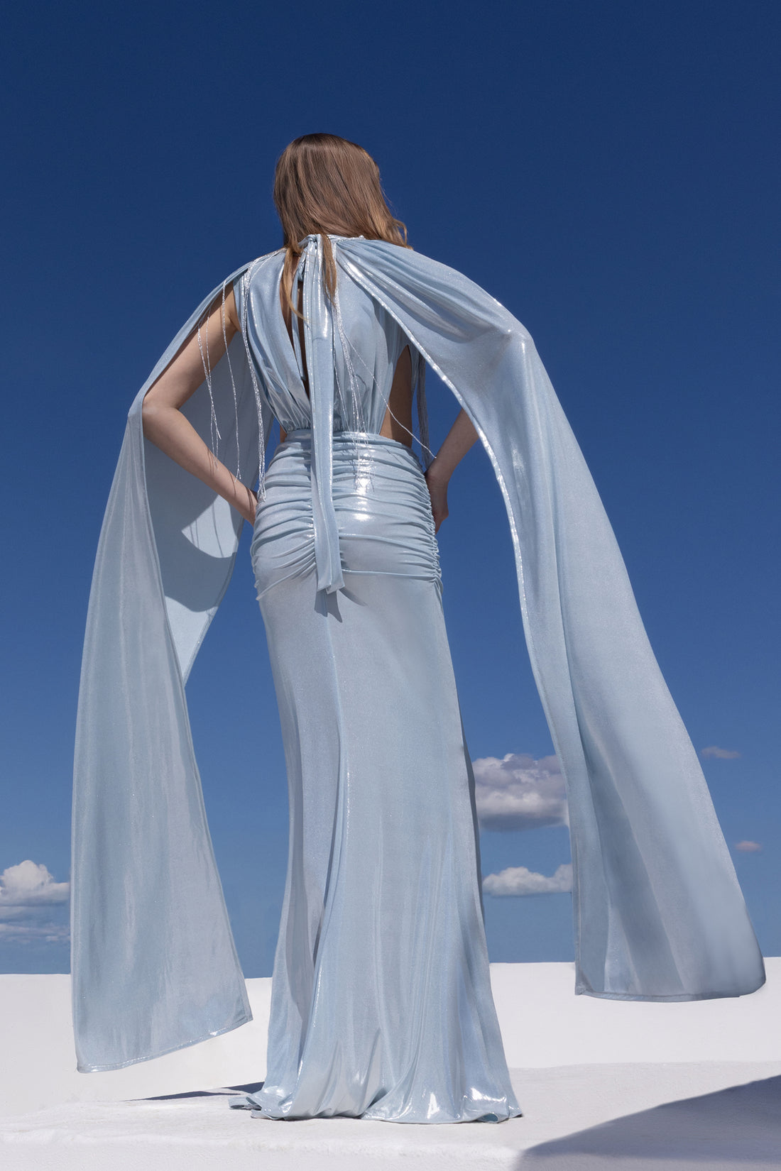 Zinnara Dress in Blue