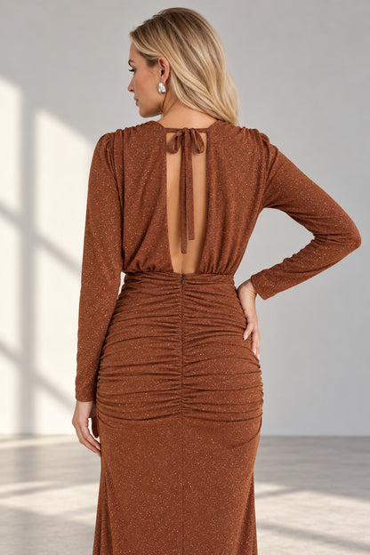 Olivia Brown Dress